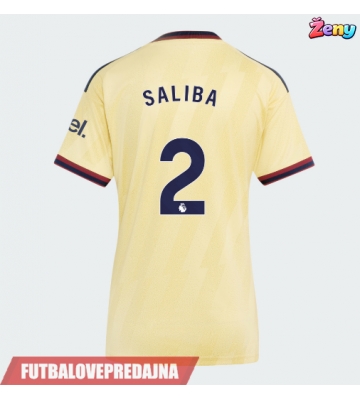 Lacne Ženy Futbalové dres Arsenal William Saliba #2 2026-27 Krátky Rukáv - Tretina